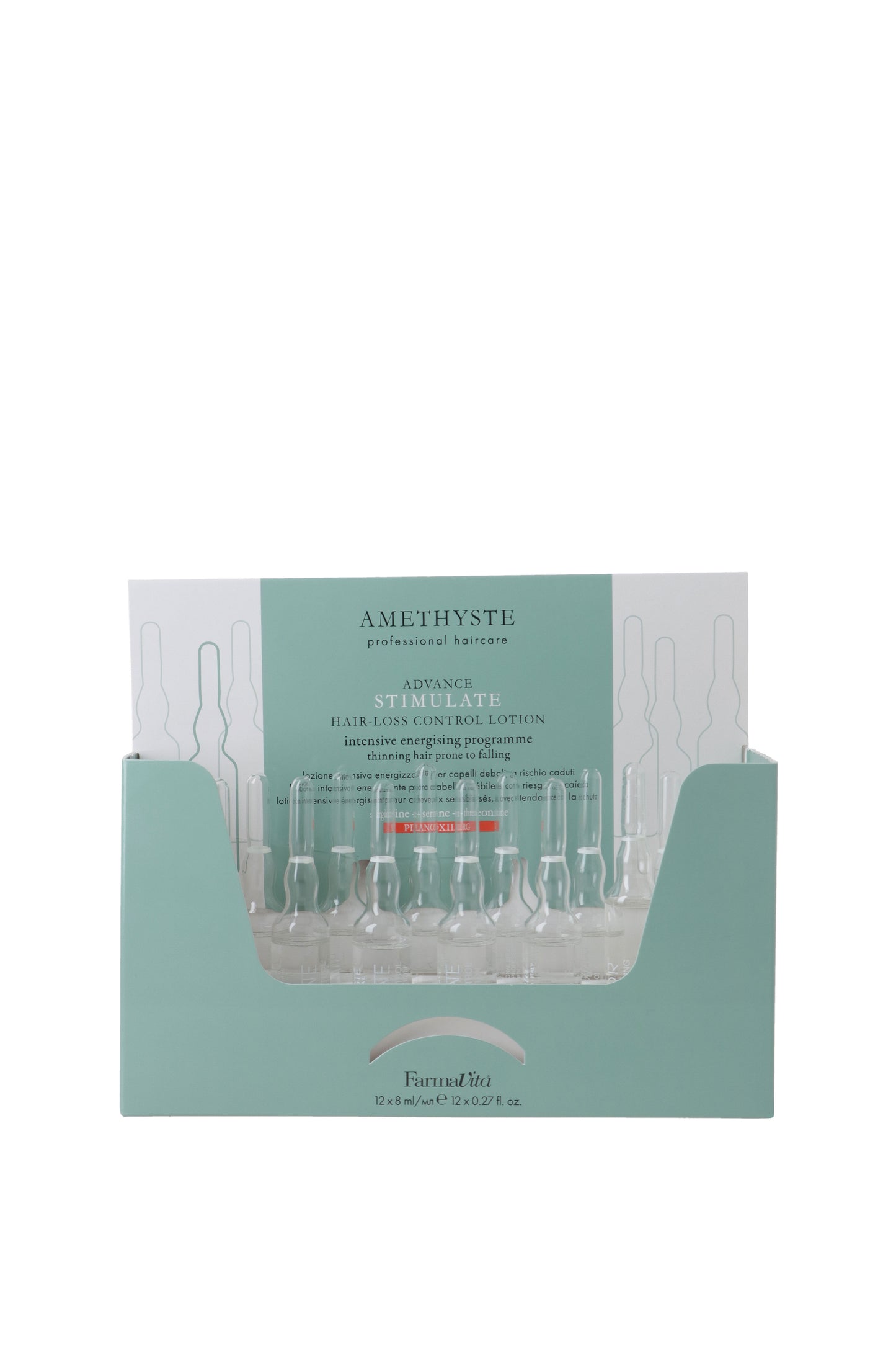 AMETHYSTE ADVANCE STIMULATE - Hair Loss Control Lotion 12 x 8ml by Farmavita
